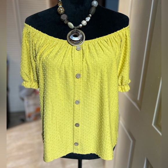 💛💛NWT-PHILOSOPHY SUPER CUTE GOLD RUSH BLOUSE SZ XS💛💛 - Picture 1 of 7